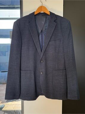 Rods & Gunn Marlene Men's Navy Textured Blazer